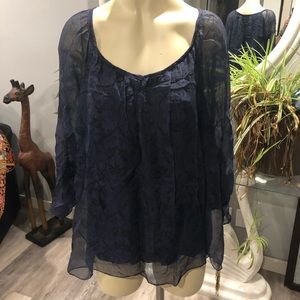 Italian chiffon top from Piazza Roma